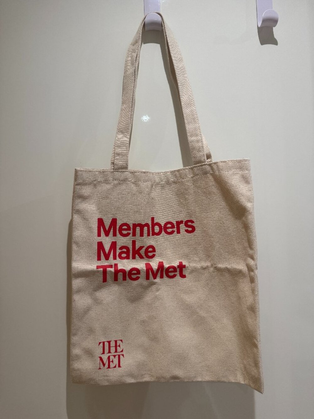 "Members Make The Met" canvas tote bag from The Metropolitan Museum of Art